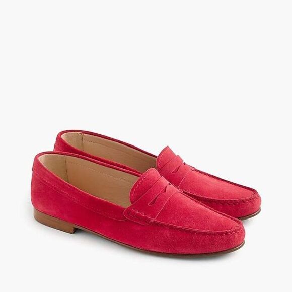 J. Crew 'James' Suede Loafers - Soft Fuchsia - Picture 2 of 14